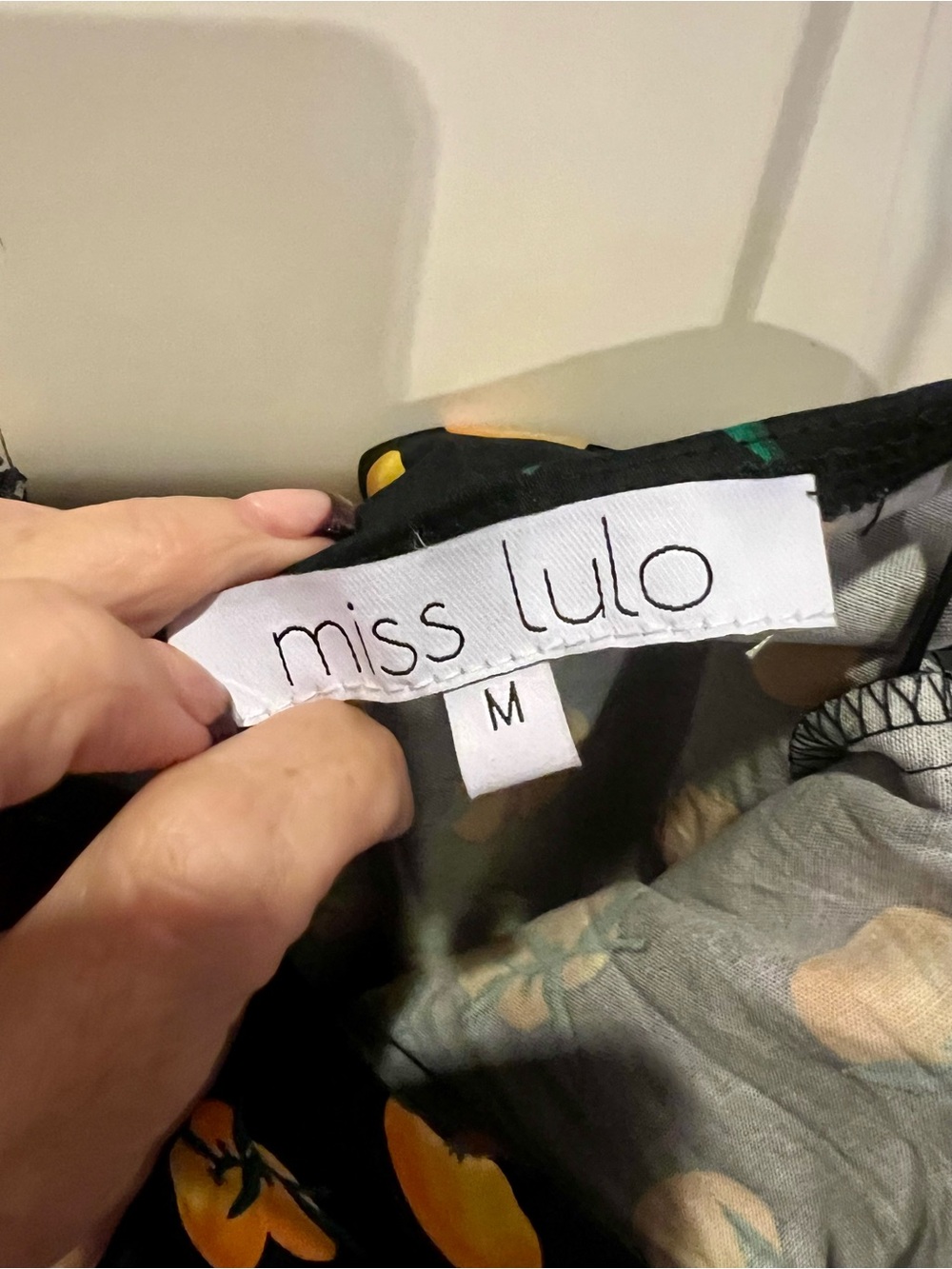 Miss Lulo Black Dress - Oranges